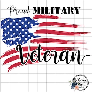 Proud Military Veteran PNG, Veteran Flag, Veteran, Military Veteran PNG, Distressed American Flag, Proud Veteran, Sublimation PNG file, S