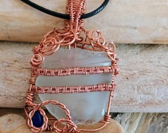 Beach glass pendant
