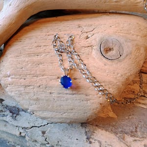 Cobalt blue Beach Glass necklace