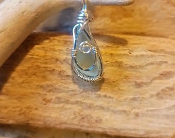 Beach glass pendant