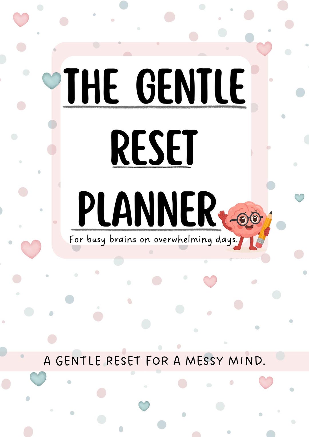 ADHD Planner Printable | Gentle Reset | Low Energy Days | Overwhelmed ...