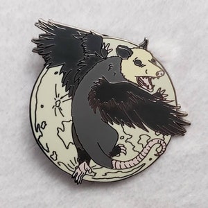 Flying Possum Hard Enamel Pin 2&quot;