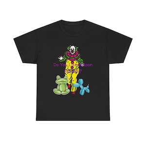 Colorful Clown Tee - Fun Unisex Heavy Cotton T-Shirt, Birthday Gift, Kid's Party Outfit, Festival Wear, Casual Wear