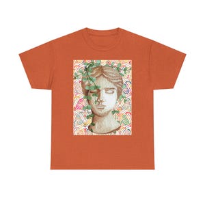 Vintage-Inspired Art Tee with Nature Motif, Artistic Unisex Cotton T-Shirt, Casual Wear, Gift for Art Lovers, Birthday Gift, Eco-Friendly