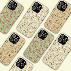 Silly Goose Phone Case Funny Duck Floral Cottagecore Cover for iPhone Samsung Pixel | Cute Animal Gift Aesthetic Matte Slim Case