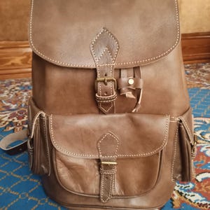 Backpack made of cowhide