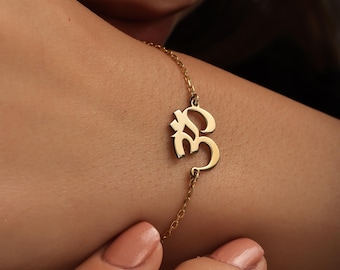 Sterling Silver Om Bracelet: Yoga Meditation Jewelry, Spiritual Charm, Mothers Day Gift