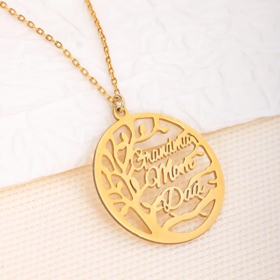 personalized necklace family tree jewelry meaning