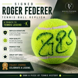 Roger federer signed tennis ball - Etsy 日本