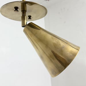 Spot de plafond réglable moderne en laiton brut - Encastré