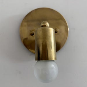 1950's Mid Century Wall Sconce Light, Brass Wall Sconce Light, Modern Wall Sconce Light, Mid Century Brass Wall Sconce Light, Bathroom Light