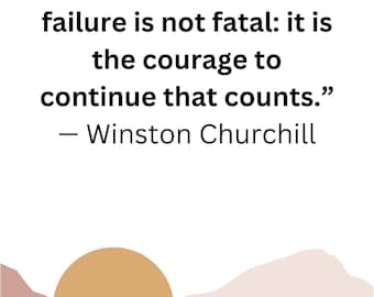 Inspirational Quote Wall Print