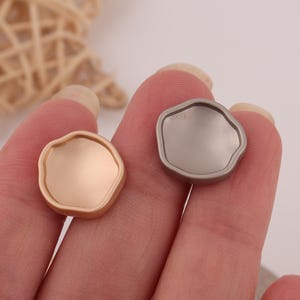 6pcs Unique wavy metal buttons clothing accessories for sewing overcoats/trench coats/suits/woolen coats/wool jacket/leather jacket 14-28mm
