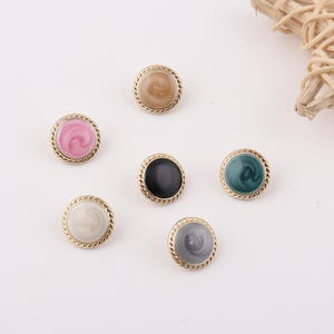 Alloy Metal Buttons 12mm: Sweater, Knit, & Blouse Sewing - 6pcs