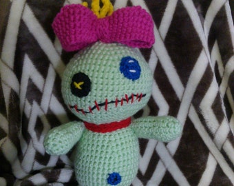 Crochet Scrump doll Lilo and Stitch inspired