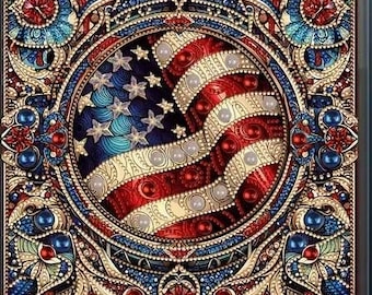 American flag Stars and Stripes Diamond Dotz painting Kit