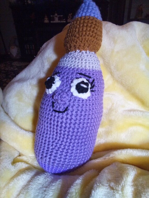 Crochet Petey Paintbrush Can Rattle Inspired - Etsy