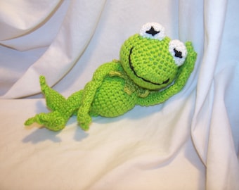 Crochet Kermit the Frog  Can be made to rattle inspired