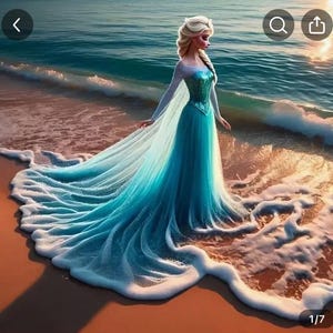 Elsa  by the ocean Diamond Dotz painting Kit