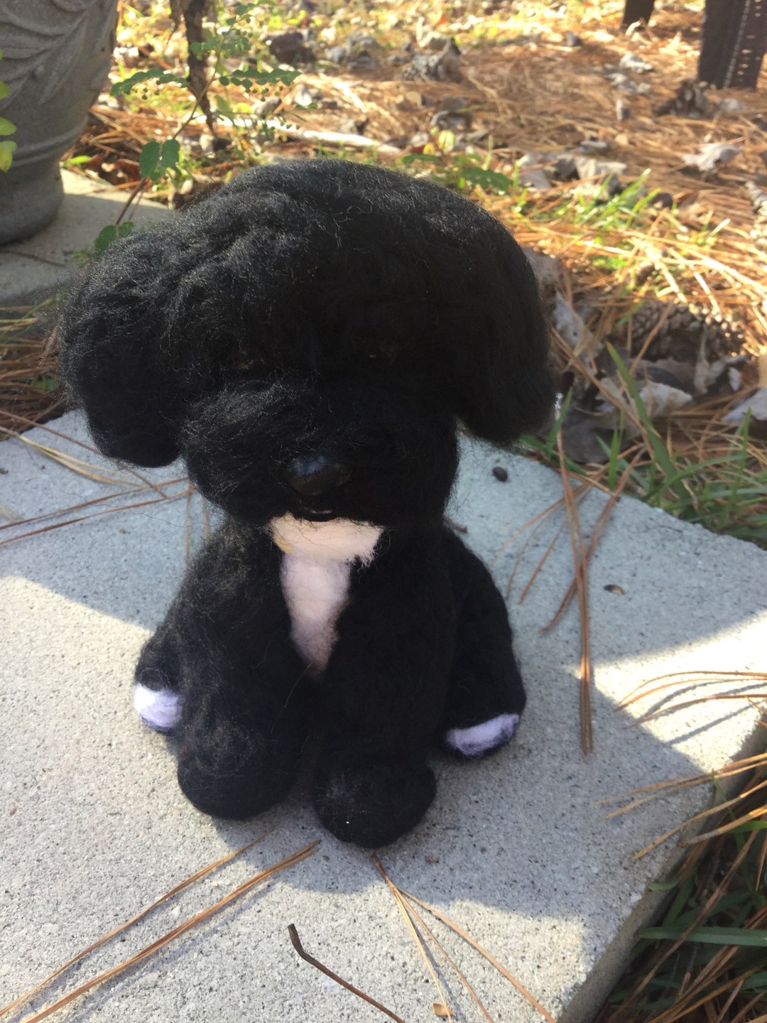 Wool Felted Portuguese Water Dog 6 Can Be Made to Look Like Your