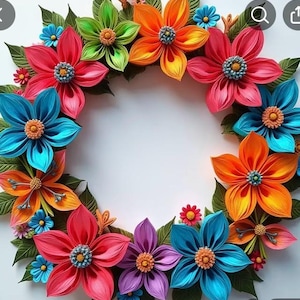Diamond Dotz painting floral  wreath Kit Extra large 16”