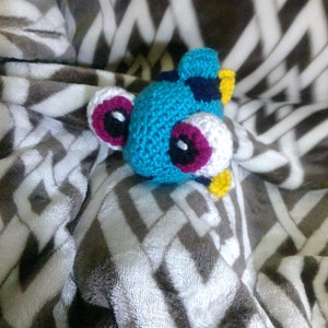 Crochet baby Dory fish inspired