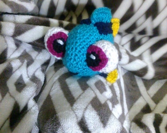 Crochet baby Dory fish inspired