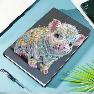 Diamond Dotz painting zodiac pig  journal Kit