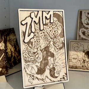 Wood engraving, Vegeta Wooden Plaque – Laser Engraved Dragon Ball Anime Panel, Small Room Decor Gift