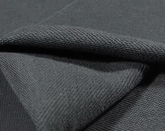 Extra Wide Cotton French Terry Knit | Soft lightweight Sweatshirt Fabric Price for 1/2 Yard