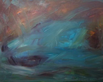 Abstract Midnight Run 48x36