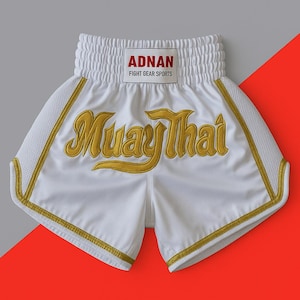 FLUORY Muay Thai Shorts – MMA Training and Kickboxing Fight Shorts for Martial Arts and Grappling