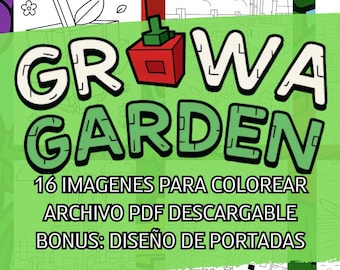 Libro para Colorear Imprimible: Grow a Garden Coloring Book Printable