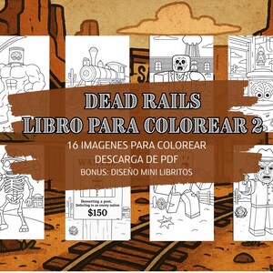 Dead Rails Colouring Book Libro para Colorear Imprimible 2: Dead Rails Coloring Book Printable ...
