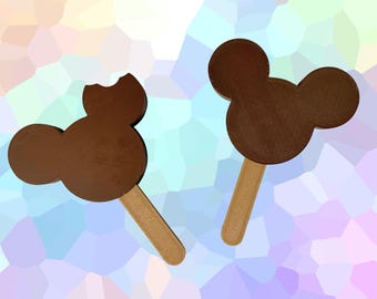Mickey Bar inspiriert 3D gedruckt Magnet | Ganze & Gebissene Eis Bar Designs | Cruise Tür Dekor | Kühlschrankmagnet | Freizeitpark inspiriert Geschenk