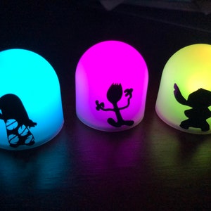 Color Changing Mini Disney Night Light SERIES 11 Fish Extender Gifts / Disney FE / Cruise Gifts / Battery Night Light / Party Favor