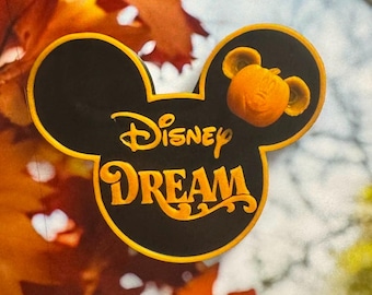 Disney Cruise Line Halloween Magnet - 3D Gedruckter Micky Kürbis