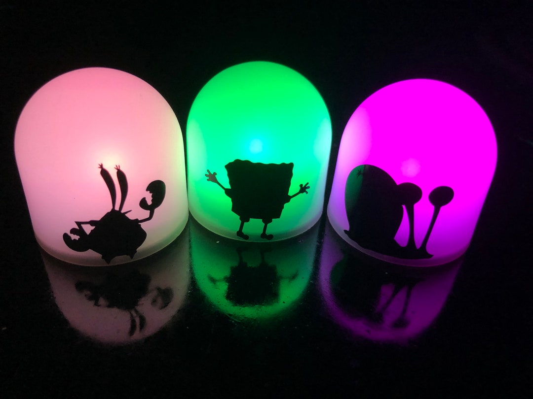 Color Changing Mini Spongebob Night Light Fish Extender Gifts / Cruise