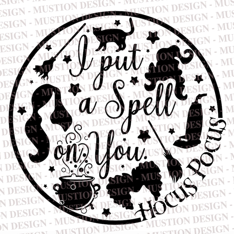 I Put a Spell on You / Hocus Pocus SVG / Cricut / Silhouette / | Etsy