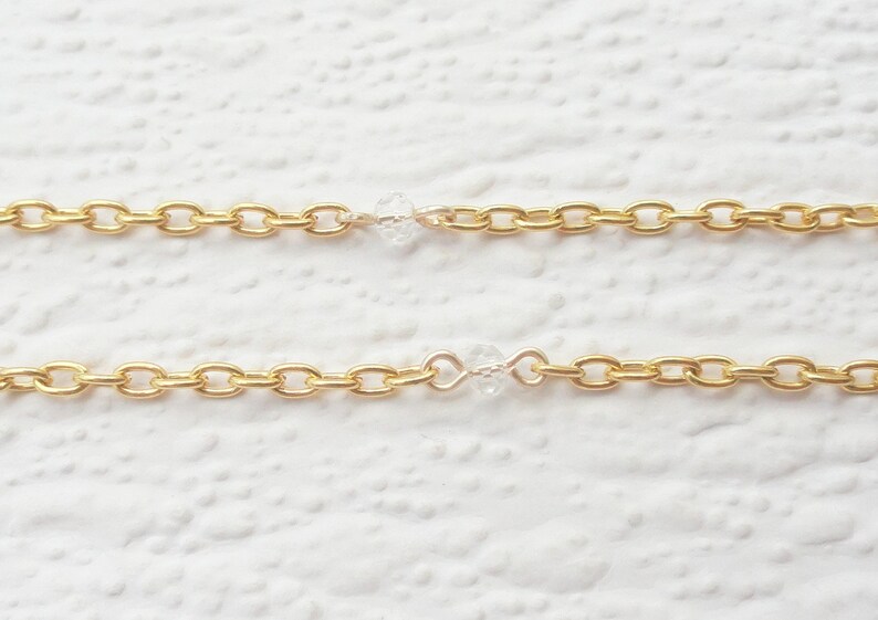 Beach Lover Gift Blue Lanyard Necklace Gold ID Badge Holder Beach Lanyard Beach Glasses Holder Gold Lanyard Ocean Lanyard Gold