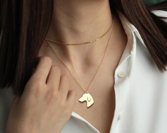 Collier en argent sterling avec silhouette de chien : bijoux commémoratifs pour animal de compagnie