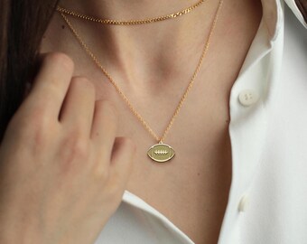 Collier football en argent sterling : cadeau bijoux pour le jour du match