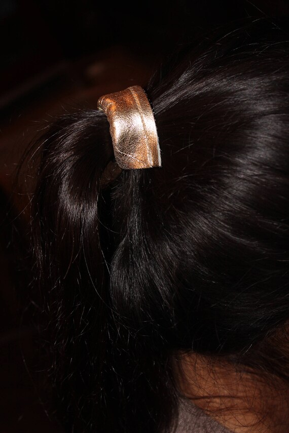 Leather Hair Accessories Hair Ties Leather Hair Tie Hair Etsy