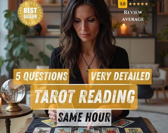 Lectura de Tarot de 5 Preguntas, Lectura Psíquica del Amor, Medium Precisa, Predicciones del Futuro, Perspectivas sobre Relaciones, Lectura de Almas Gemelas