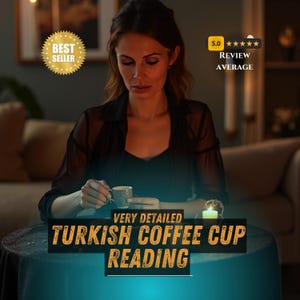 GLEICHE STUNDE Türkisch-Kaffee-Lesung, detaillierte türkische Kaffeetasse-Lesung, Wahrsagerin-Lesung, Kaffee-Lesung, zukünftige Liebeslesung