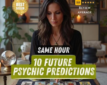 10 przyszłych przewidywań psychicznych z Tarota, szczegółowe odczyty medium o tej samej godzinie dotyczące miłości, związków, porad duchowych, przyszłości i kariery