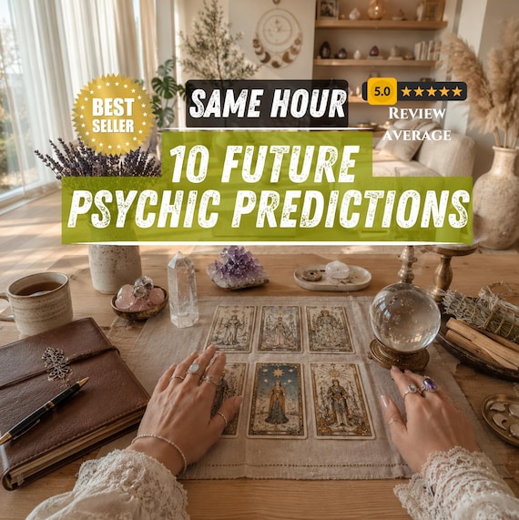 10 Future Psychic Predictions Tarot Reading, Same Hour Detailed Medium for Love, Relationships, Spiritual Advices, Future and Career