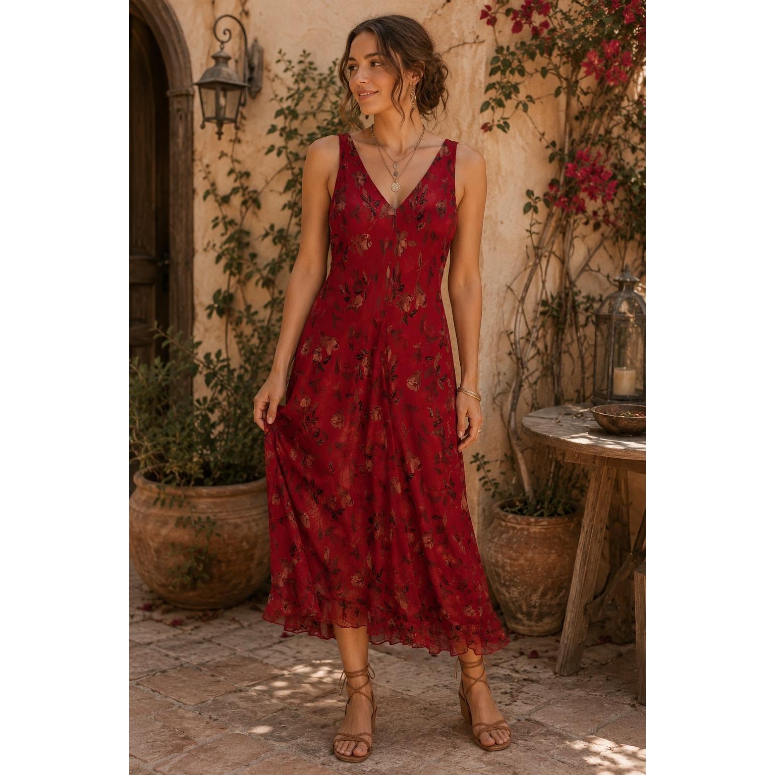 90s chiffon dress 1990s Glassons Backless Maxi Dress bridalbeyond Size:9 years 1989s dress
