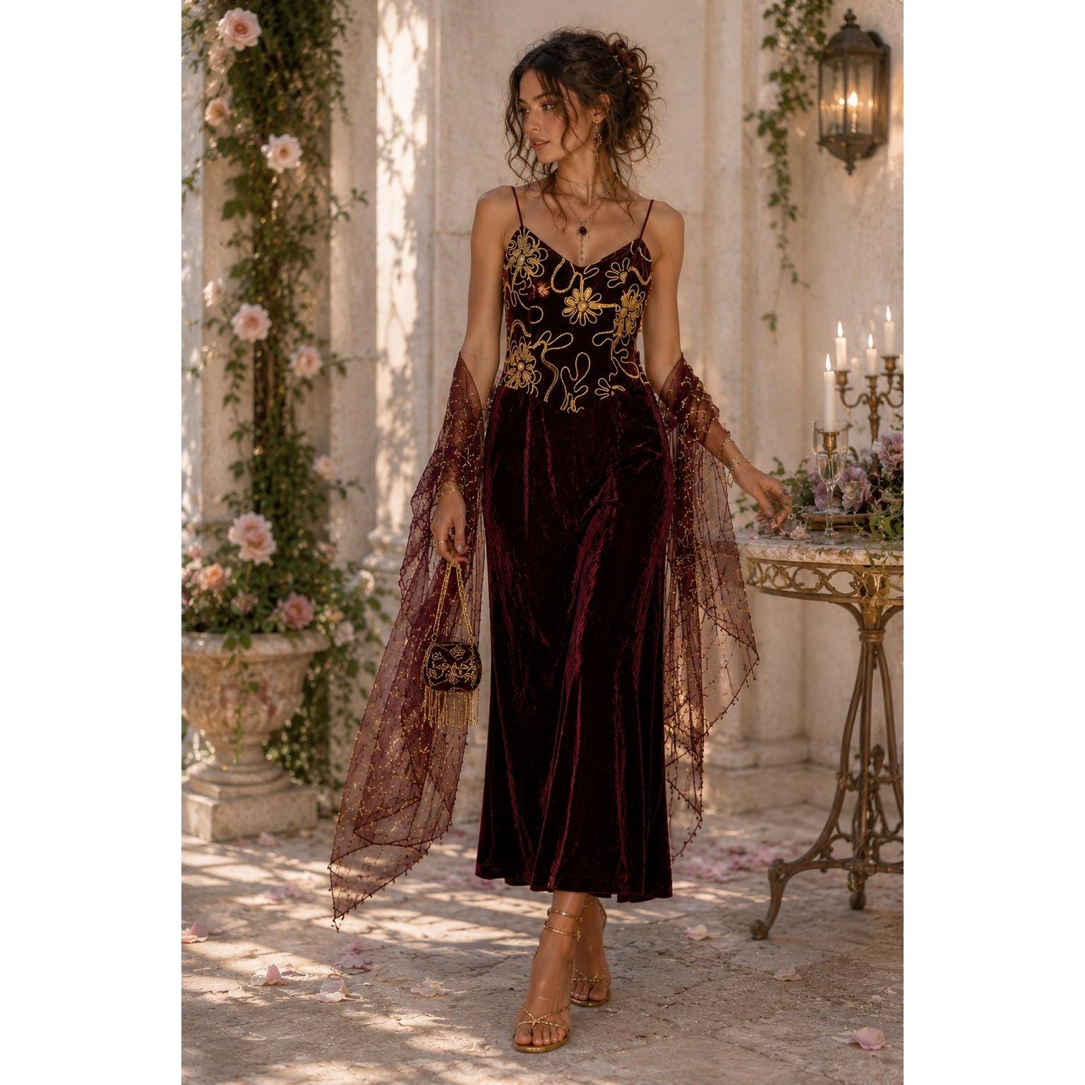 burgundy fairy dress fairy clothes