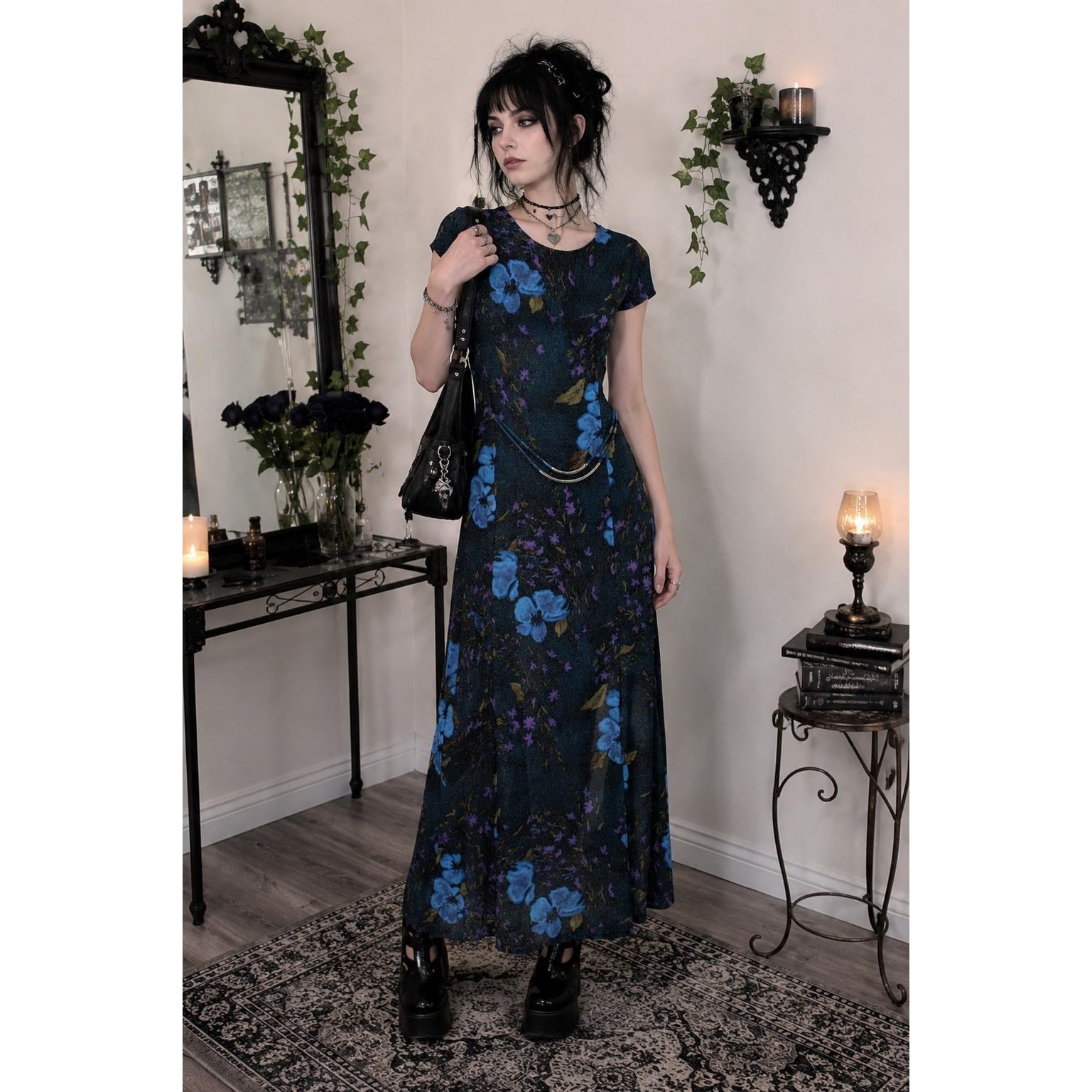 90s Blue Prom Dress - Etsy